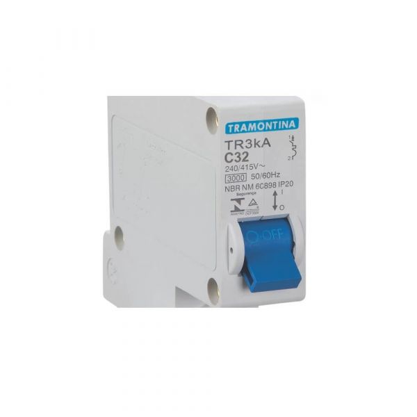 Disjuntor Monofásico Din Tr3ka 1P 32A Curva C Tramontina