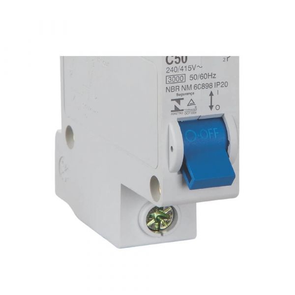 Disjuntor Monopolar 1P 50A Tr3ka Curva C Tramontina