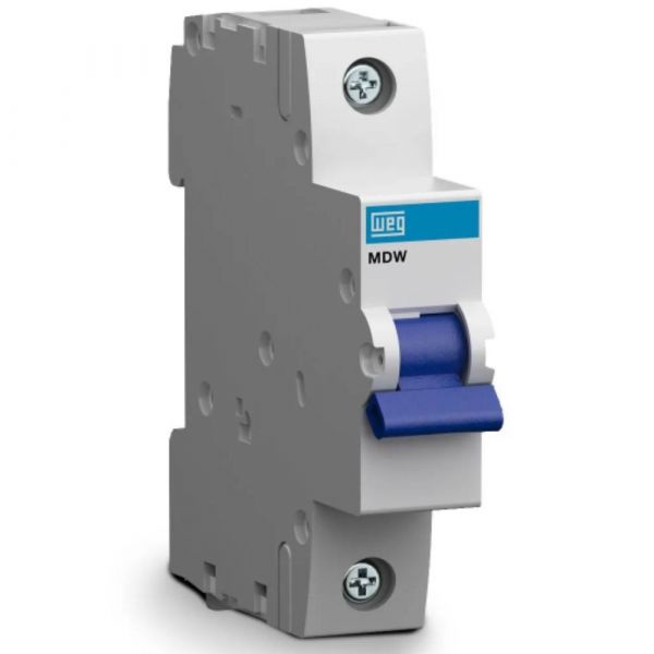 Disjuntor Termomagnético 3KA 1P MDW-C 63A Weg