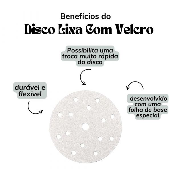 Disco Lixa Com Velcro 6