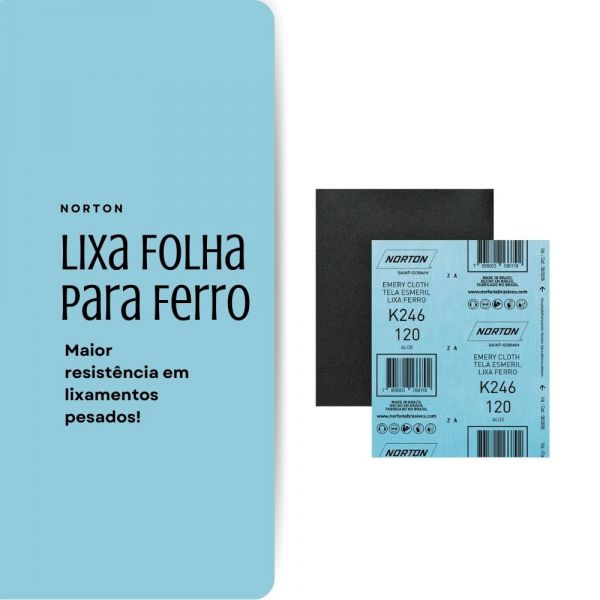 Lixa Folha para Ferro G120 Norton