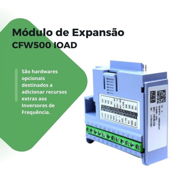 Módulo de Expansão CFW500 IOAD Entradas e Saídas Weg