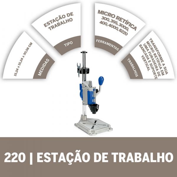 Dremel Acoplamento Estação Trabalho (Mod 220)