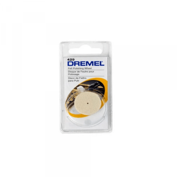 Dremel Disco De Feltro Para Polir De 25,4mm Para Metal, Pedras E Vidro (Modelo 429)