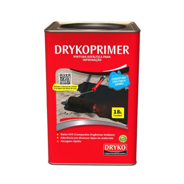 Drykoprimer Eco Pintura Asfáltica Impermeabilizante 18L Dryko