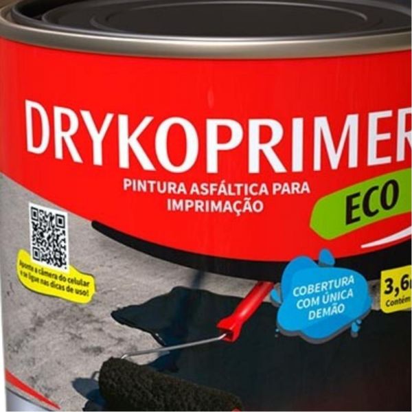 Drykoprimer Eco Pintura Asfáltica Impermeabilizante 3,6L Dryko