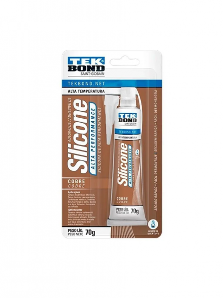 Adesivo Silicone Neutro Alta Performance Oxi Cobre 70g TekBond