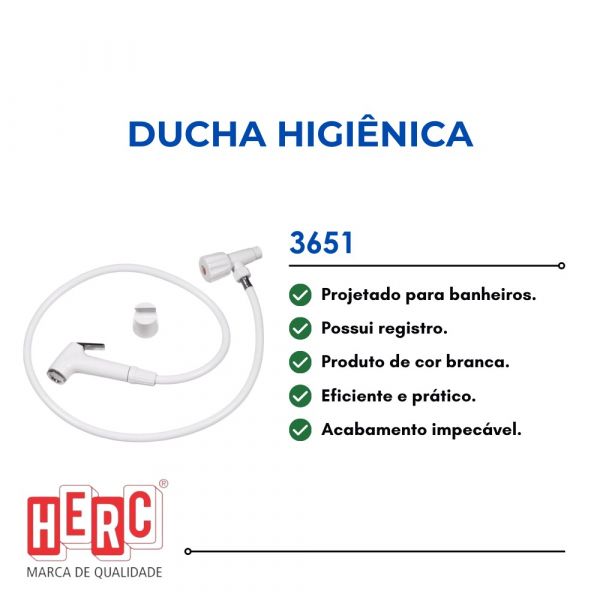 Ducha Higiênica com Registro Branca Herc