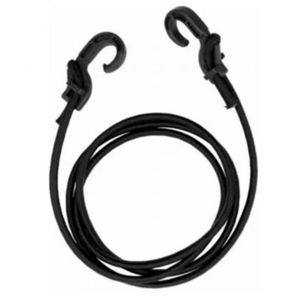 Elástico Extensor Preto 1,5 Metros Gancho Plástico Alfix