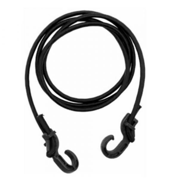 Elástico Extensor Preto 1,5 Metros Gancho Plástico Alfix