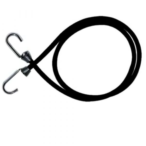 Elástico Extensor Preto 3,0 Metros Gancho Metal Alfix
