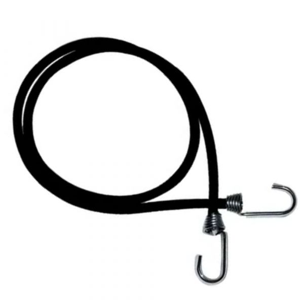Elástico Extensor Preto 3,0 Metros Gancho Metal Alfix