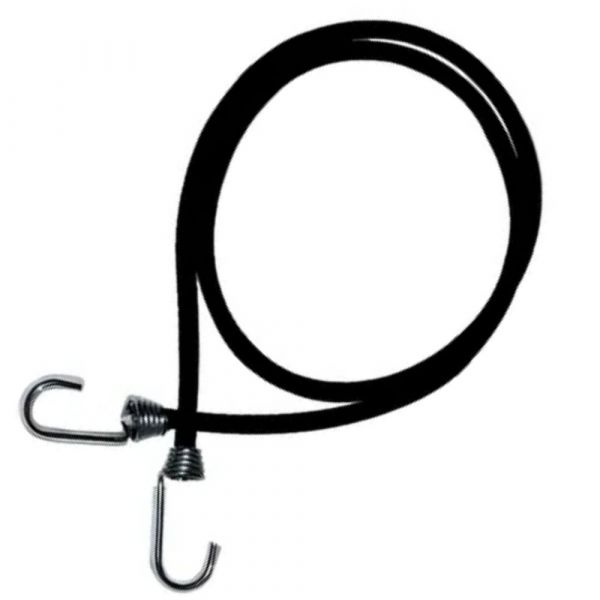 Elástico Extensor Preto 3,0 Metros Gancho Metal Alfix