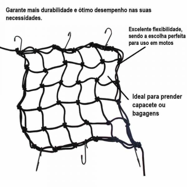 Elástico Tipo Aranha Para Bagageiro Western 1591