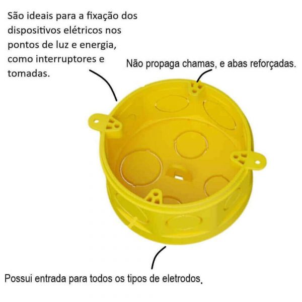 Caixa De Luz Octogonal Com Fundo Móvel 4x4 Fortlev