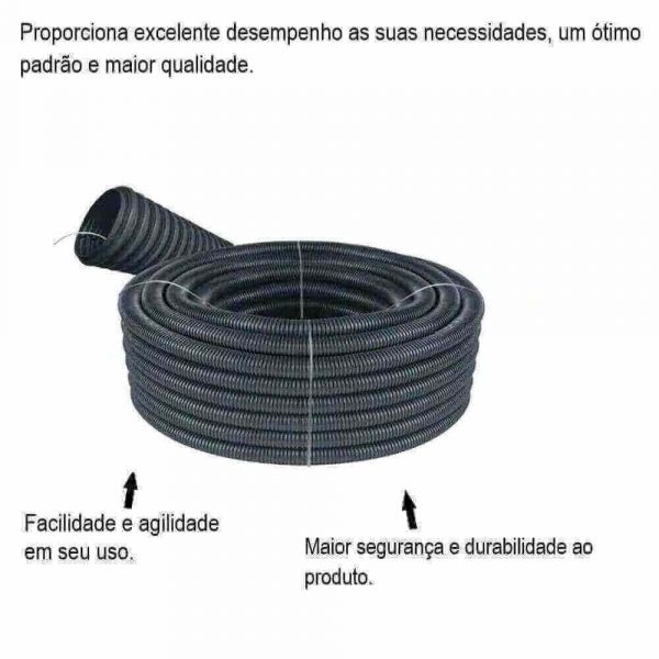 1 Metro Duto Corrugado Eletroduto Com Guia Kanaflex