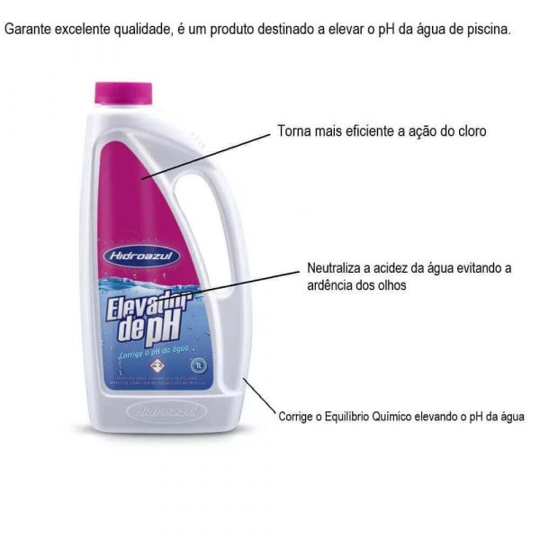 Elevador De Ph 1 Litro Hidroazul