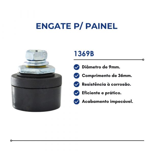 Engate 9mm para Painel Fêmea Barbosa Solda