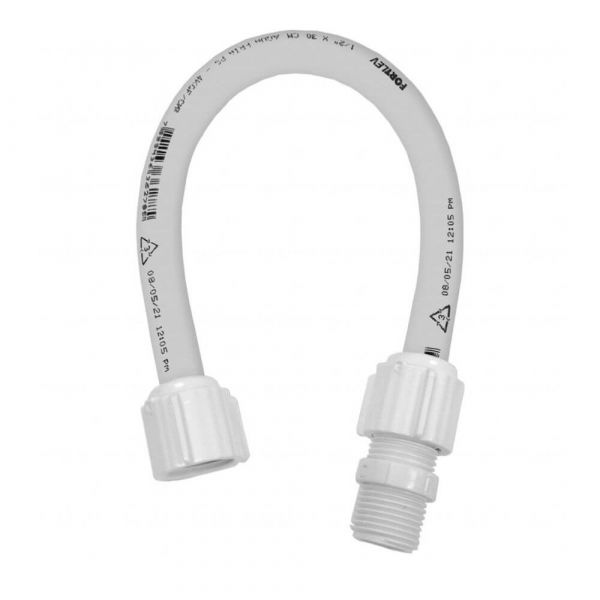 Engate Flexível 30cm 1/2 Pol. PVC Fortlev