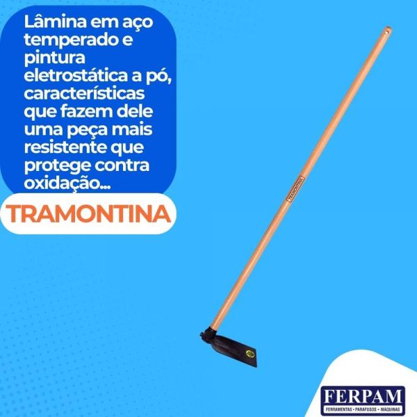 Enxadão Largo 2.0 em Aço com Cabo de Madeira Tramontina 