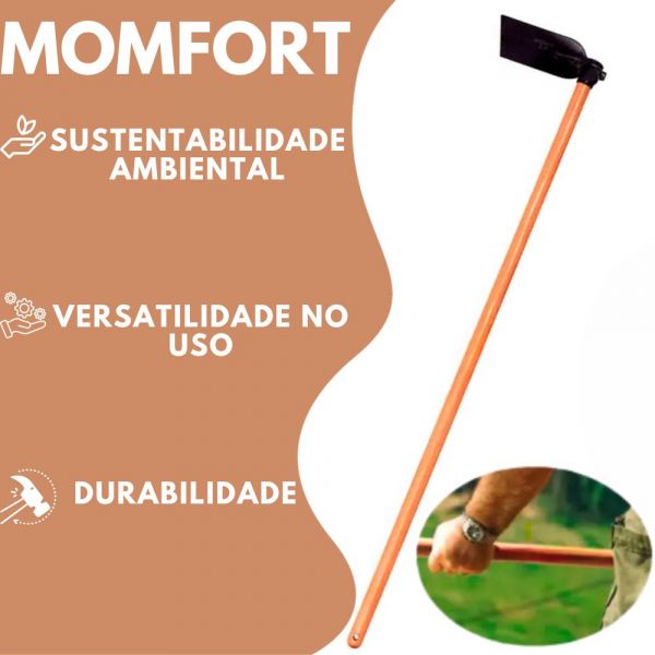 Enxadão Largo 2.5 Com Cabo de Madeira Momfort 