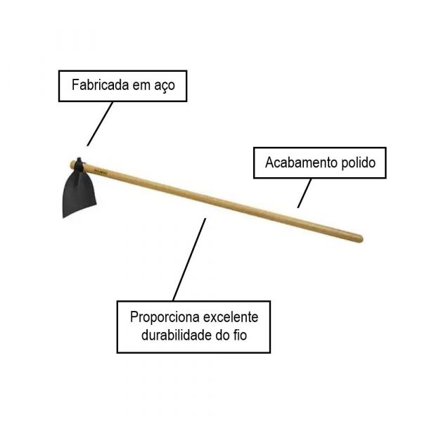Enxada Larga com Cabo 2,5 Paraboni