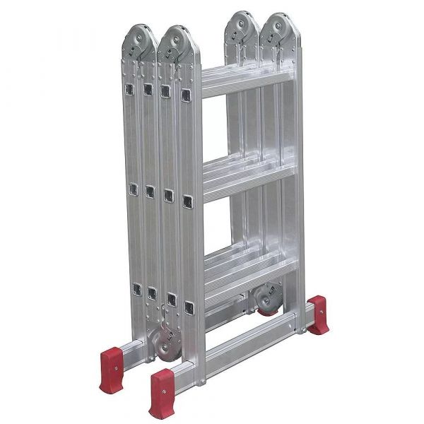 Escada Articulada Alumí­nio 4X3 com 12 Degraus Botafogo 