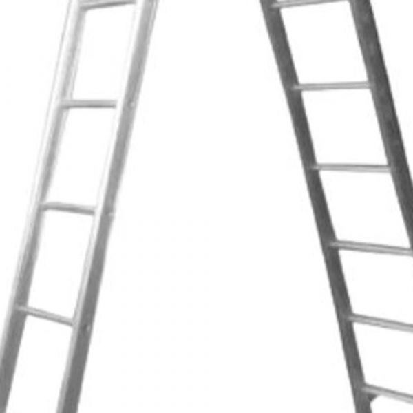 Escada de Alumínio Esticável Dupla 2 Lances 11 Degraus Alulev