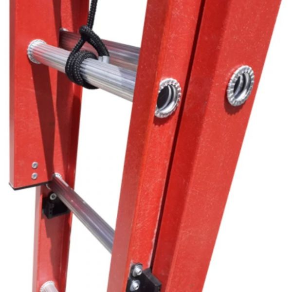 Escada Extensível Fibra de Vidro 27 Degraus FE827 Alulev 