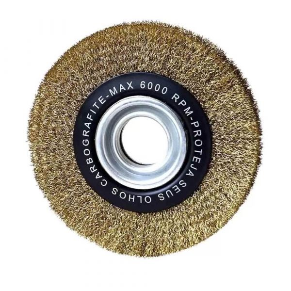 Escova de Aço Circular Ondulada 6 x 1/2