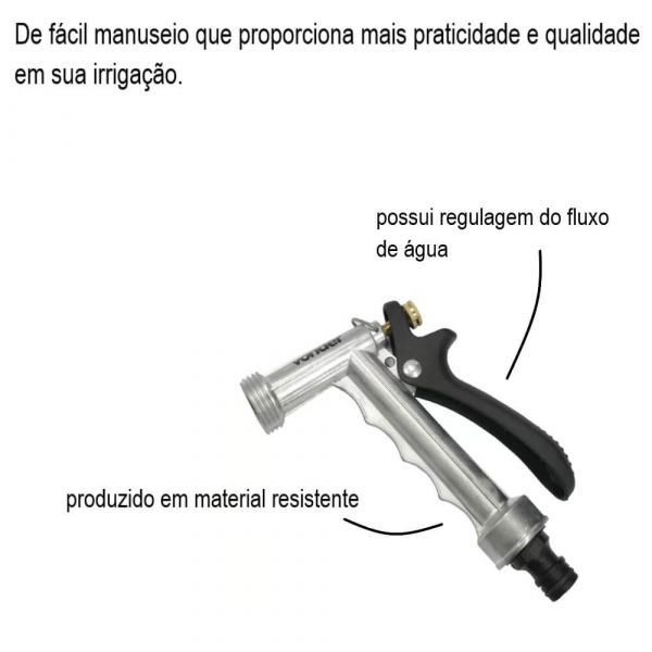 Esguicho Metálico Tipo Pistola Ep 237 Vonder