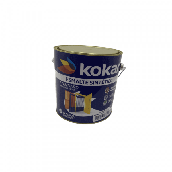 Esmalte Sintético Brilhante Cinza Médio 3,6 Litros Kokar Industria
