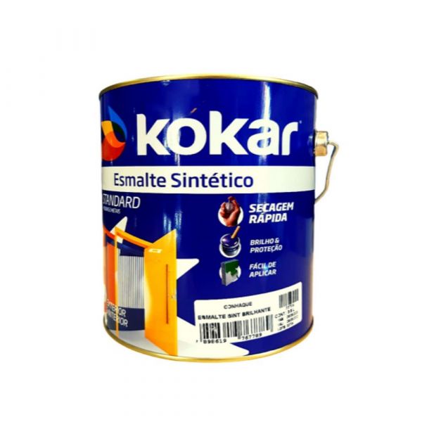 Esmalte Sintético Brilhante 3,6 L Azul Del Rey Kokar