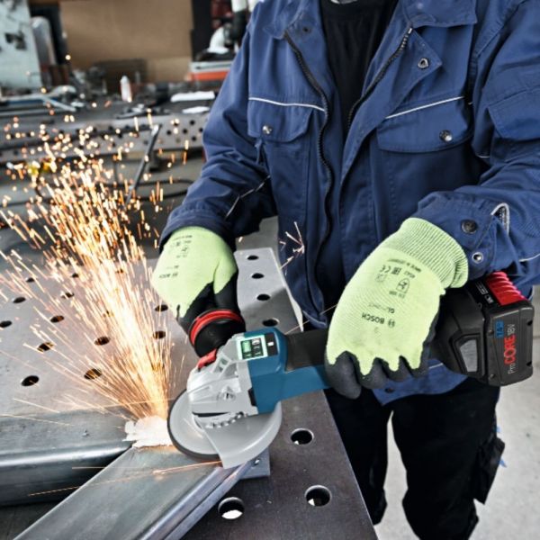 Esmerilhadeira Bosch GWS 18V-10 PC, 18V, 2 baterias e maleta