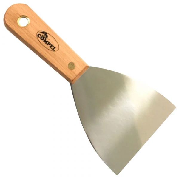 Espátula De Aço Inox 100mm Compel