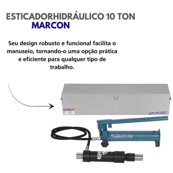 Esticador Hidráulico 10 TON Marcon