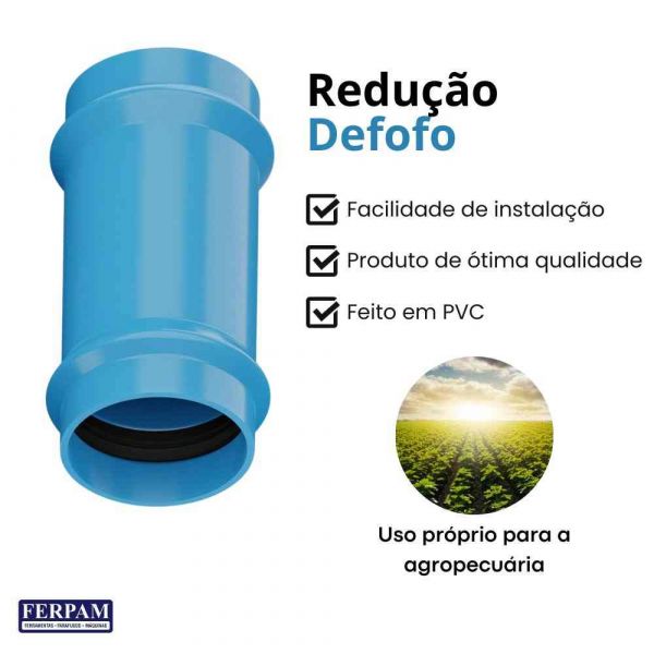 Redução Defofo 200x150mm Soldável BSAxBSA com Anel Conexões Catarinense