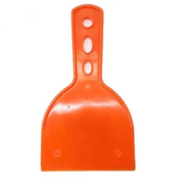 Espátula Plástica Lisa Laranja 100mm Pincéis Compel