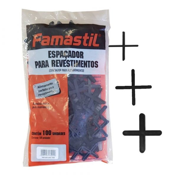 Espaçador de Piso 4 mm x 100 Peças Famastil