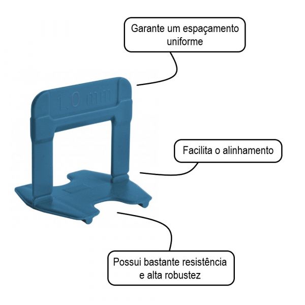 Espaçador Nivelador Eco Azul 1,0mm Cortag