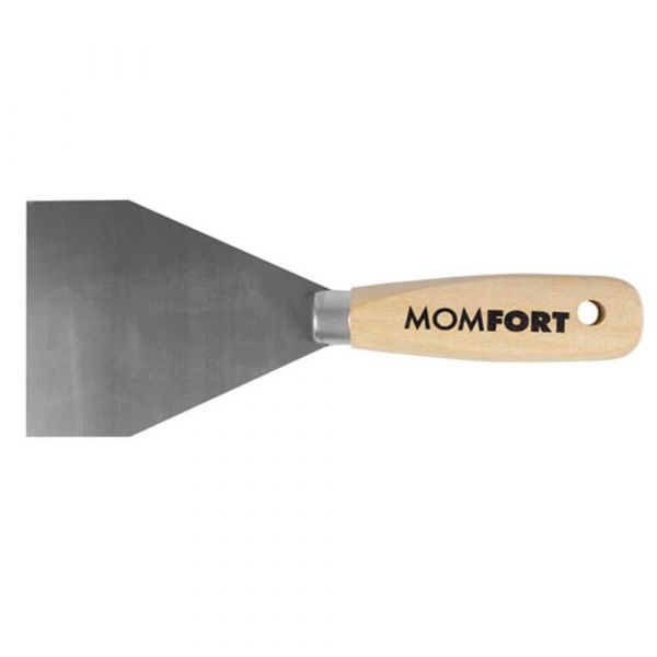 Espátula de Aço Com Cabo Madeira 60mm Momfort
