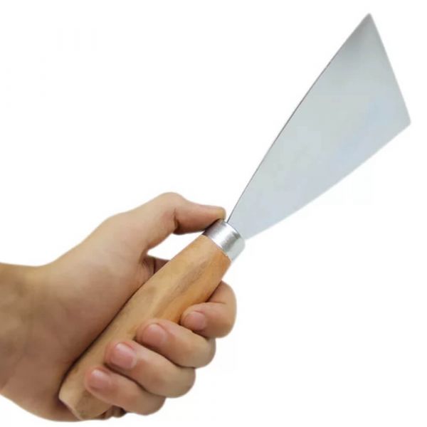 Espátula de Aço Com Cabo Madeira 60mm Momfort