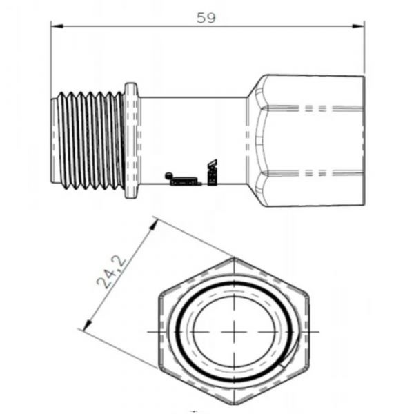 Prolongador para Torneira 40mm Herc
