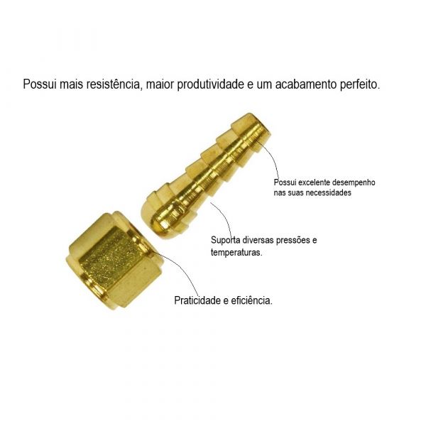 Espigão Giratório Fêmea Escama 1/4” X 1/2” Lubefer