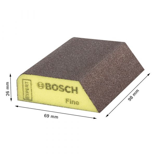 Esponja Abrasiva Expert Fina GR240 69x97mm Bosch
