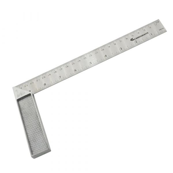 Esquadro de Aço Inox 10'' Carbografite