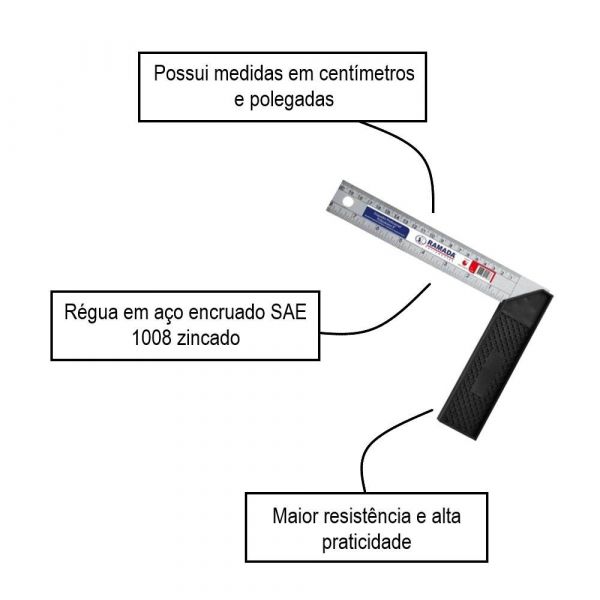 Esquadro Poliestireno 12