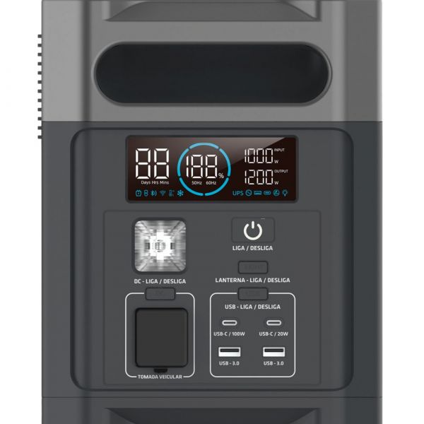 Estação de Energia Portátil PS1200W 220V Tork