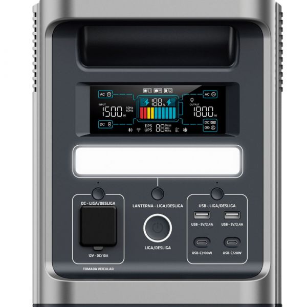 Estação de Energia Portátil PS1800W 220V Tork