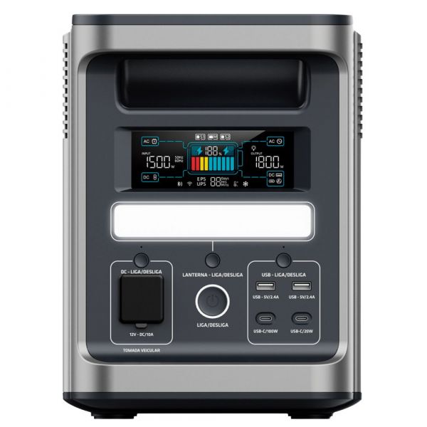 Estação de Energia Portátil PS1800W 220V Tork
